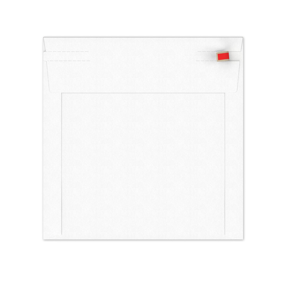 Enveloppes blanches en carton rigide