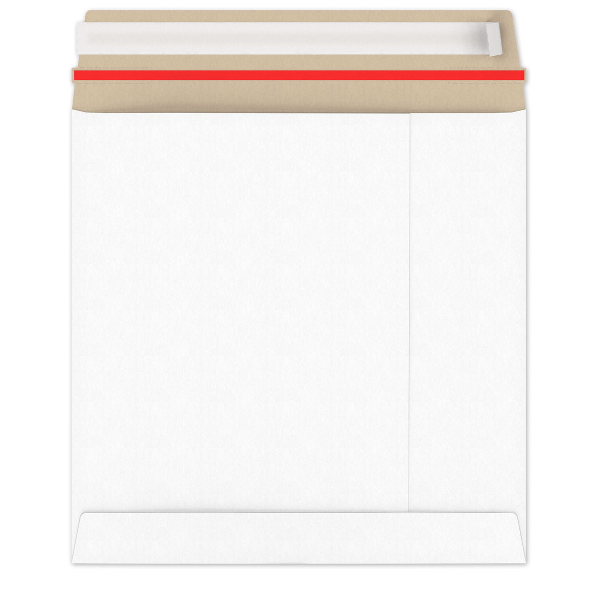 Enveloppes blanches en carton rigide