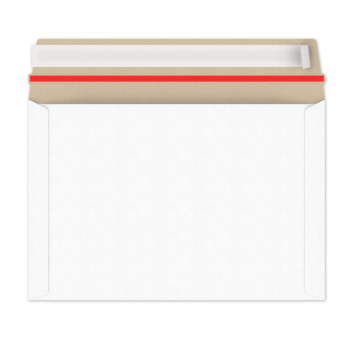 Enveloppes blanches en carton rigide