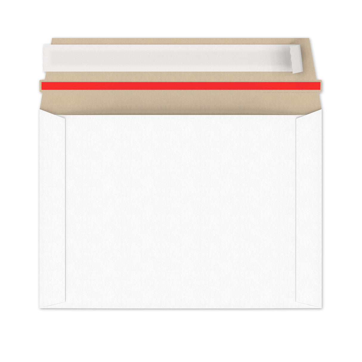 Enveloppes blanches en carton rigide