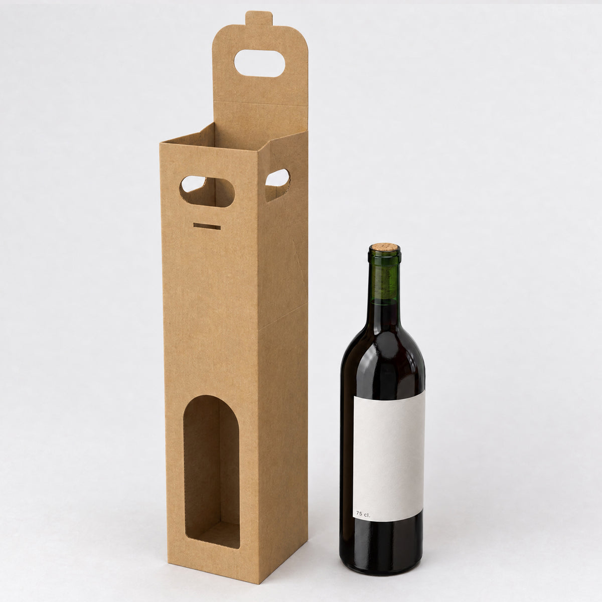 Boîte carton pour bouteille de vin (75 cl.)