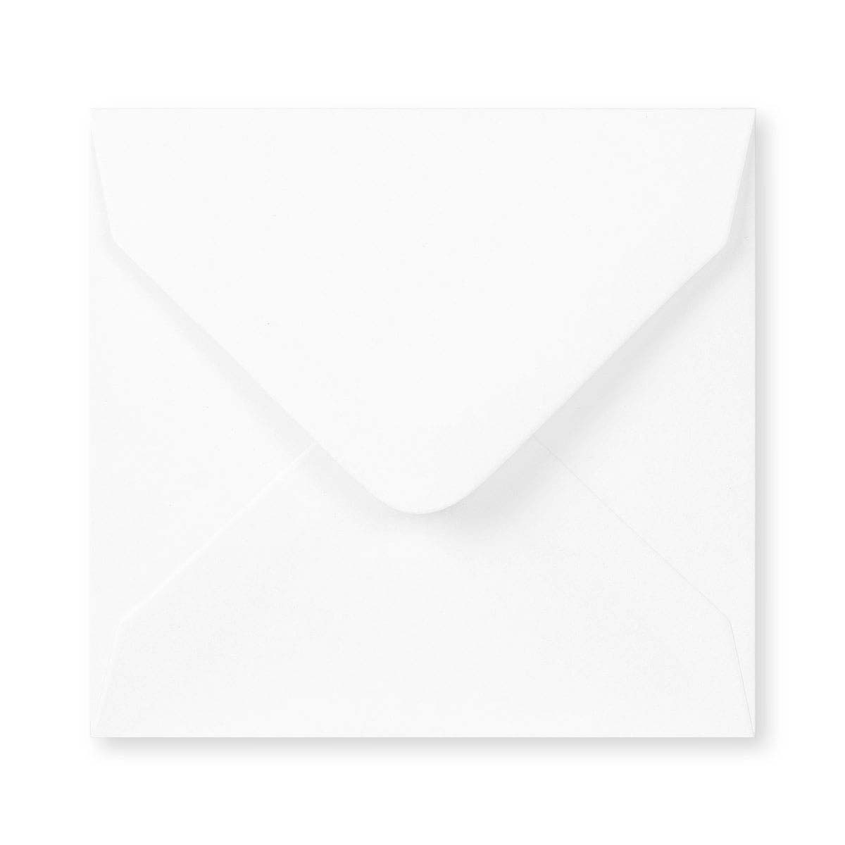 Enveloppe blanche - Rabat Pointu 100x100 mm