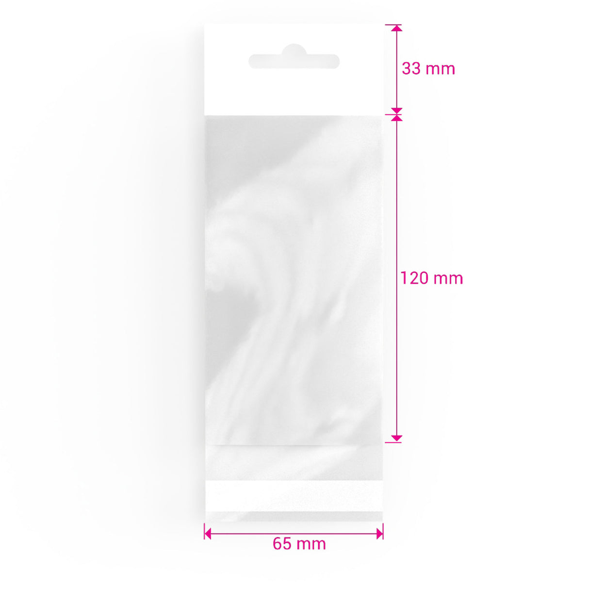 Sacs en cellophane avec en-tête (OPP)