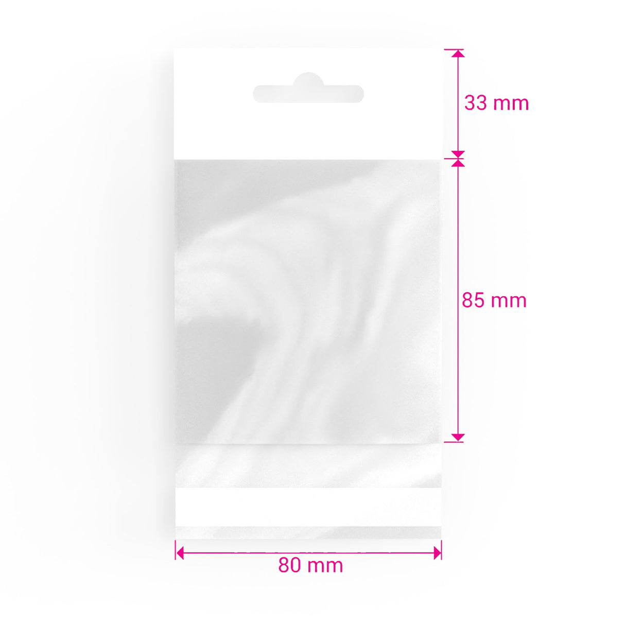 Sacs en cellophane avec en-tête (OPP)