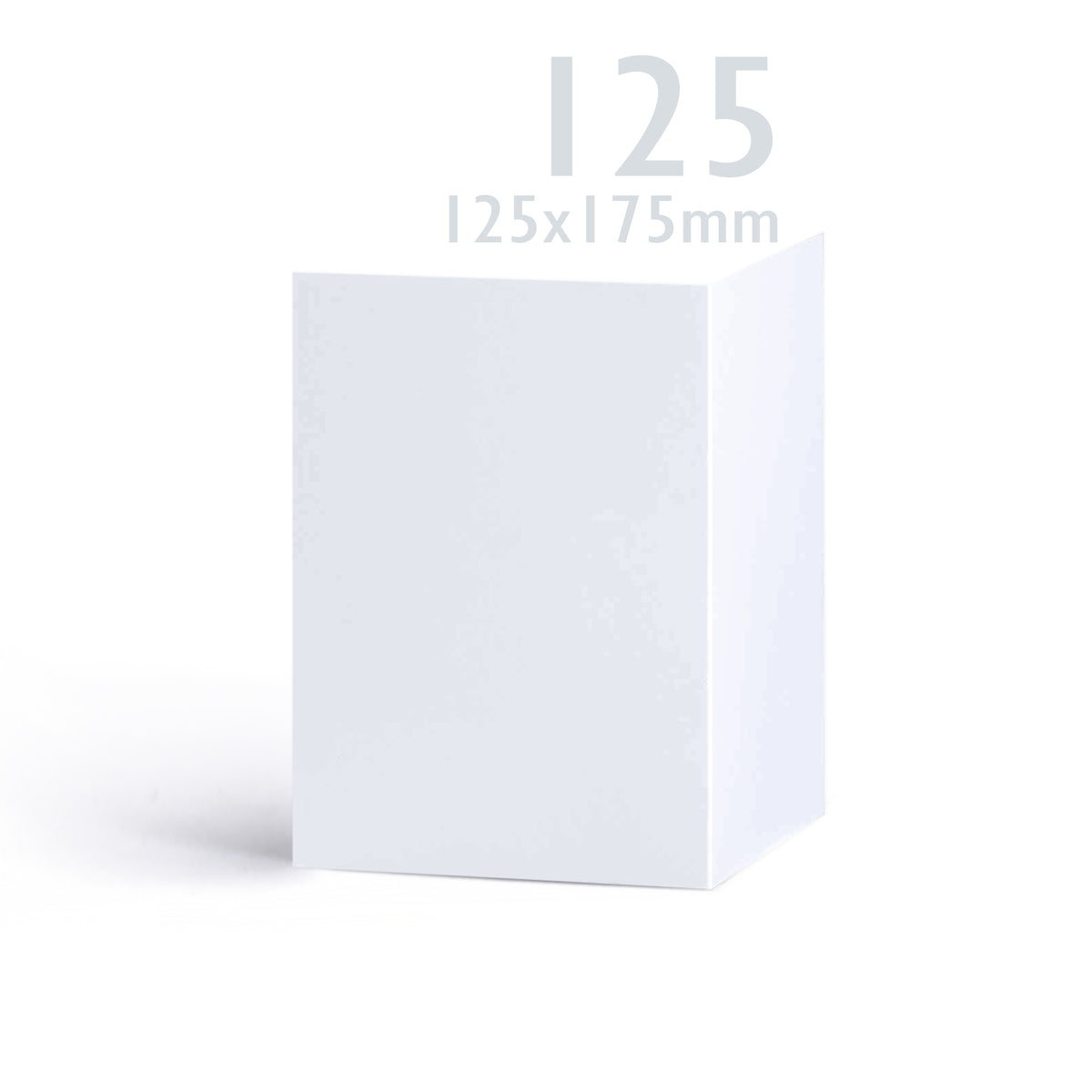 Cartes blanches lisses 250 g/m² et enveloppes 100 g/m² – lot