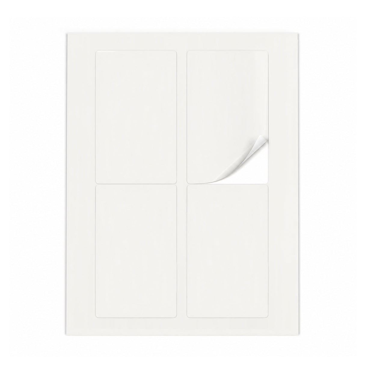 Lots d'étiquettes blanches L - 100 feuilles