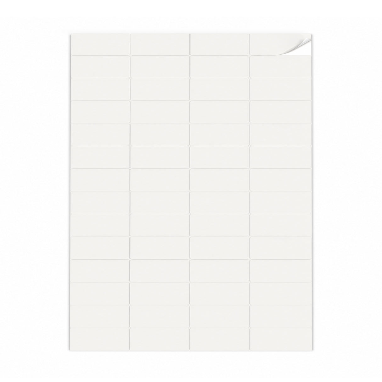 Lots d'étiquettes blanches XS - 100 feuilles