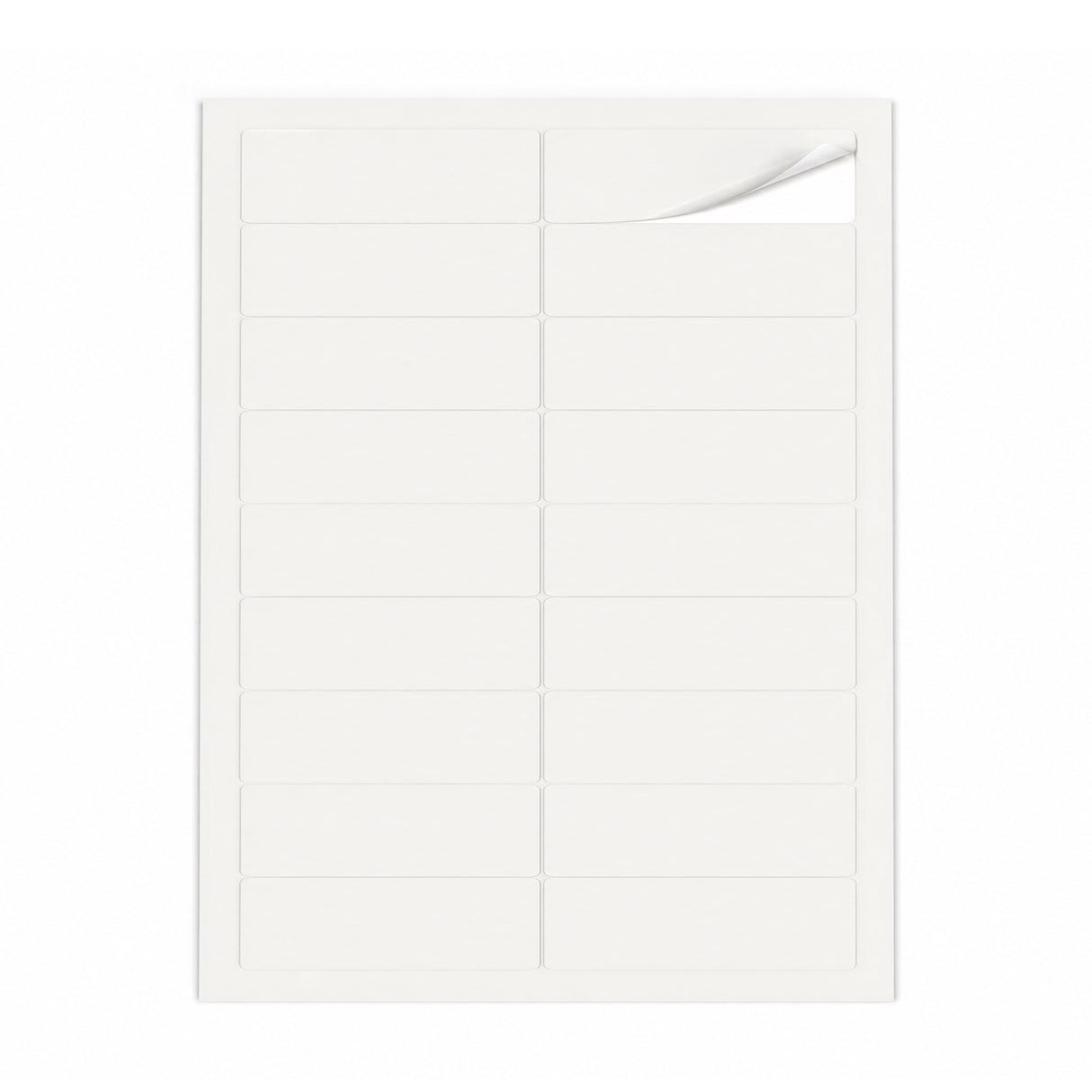 Lots d'étiquettes blanches S - 100 feuilles