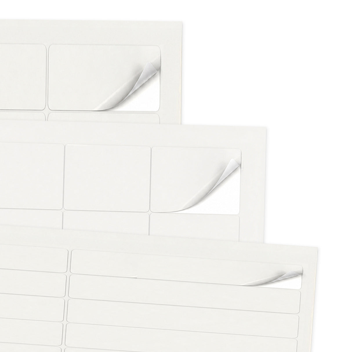Lots d'étiquettes blanches XS - 100 feuilles