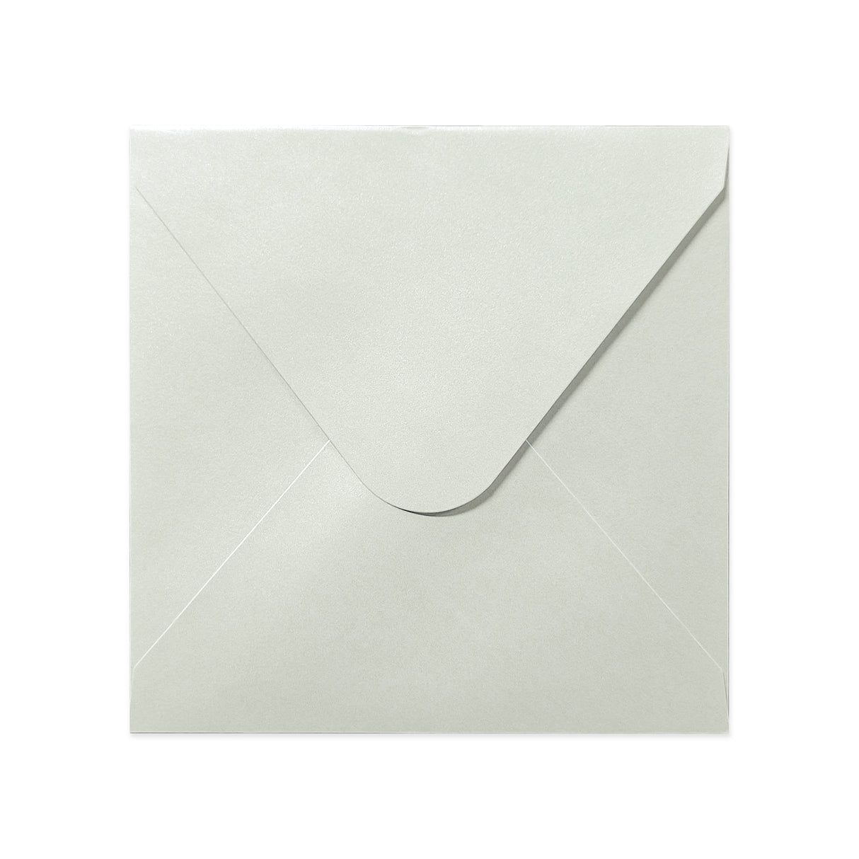 Enveloppe couleur huître - Rabat Pointu 140x140 mm