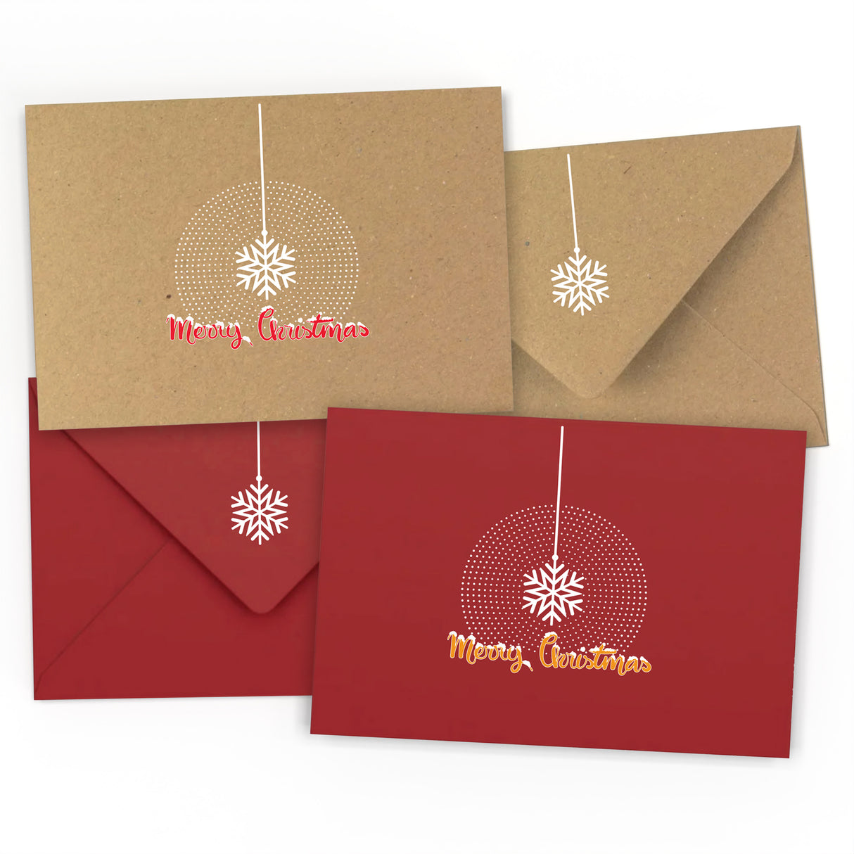 Enveloppe Motif Noël Flocon de neige