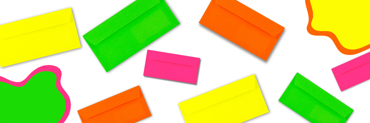 Enveloppes néon