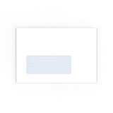 Enveloppe blanche avec impression intérieure – fenêtre 114x162 mm (C6)