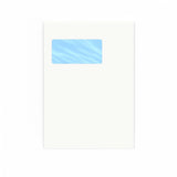 Enveloppe blanche à fenêtre verticale 229x162 mm (C5)