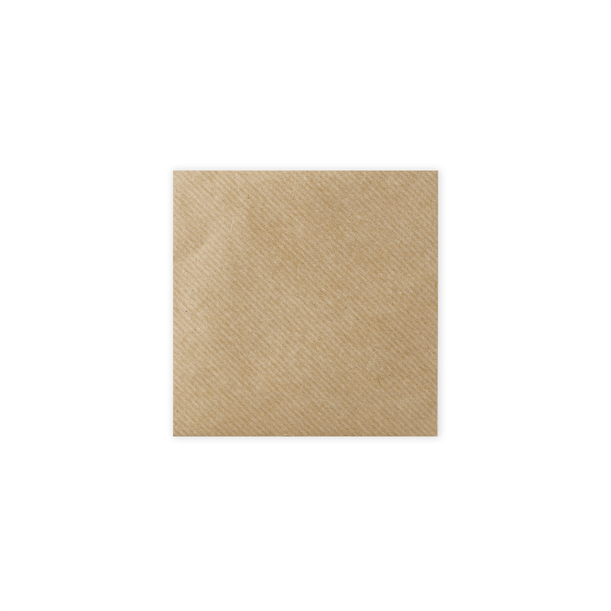 Enveloppe kraft striée 116x116 mm