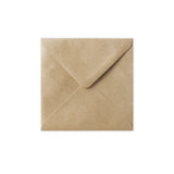 Enveloppe kraft striée 140x140 mm