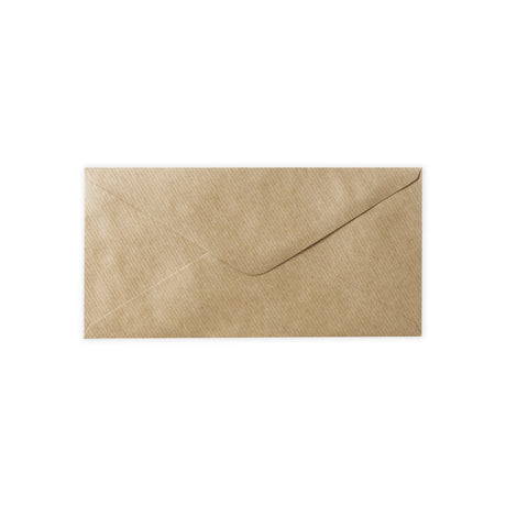 Enveloppe kraft striée 110x220 mm (DL)