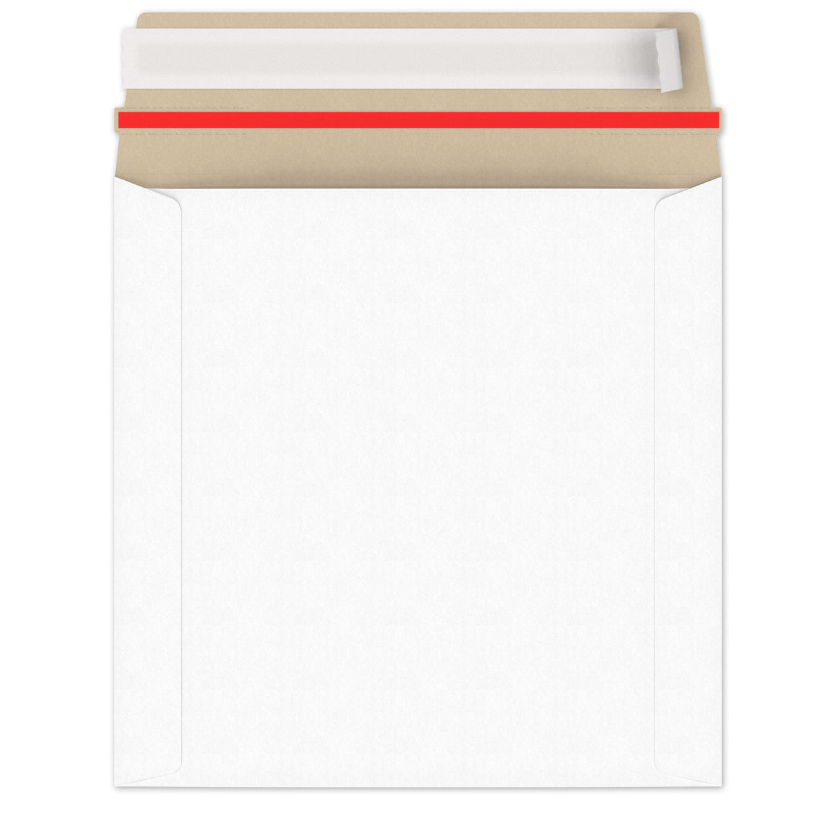 Enveloppes blanches en carton rigide