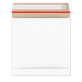Enveloppes blanches en carton rigide