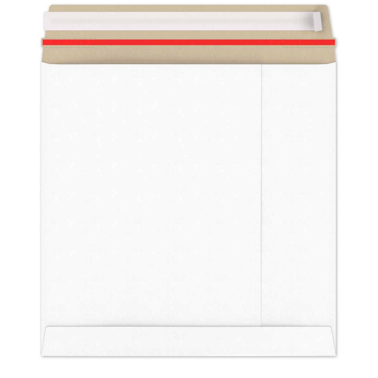 Enveloppes blanches en carton rigide