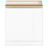 Enveloppes blanches en carton rigide