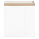Enveloppes blanches en carton rigide