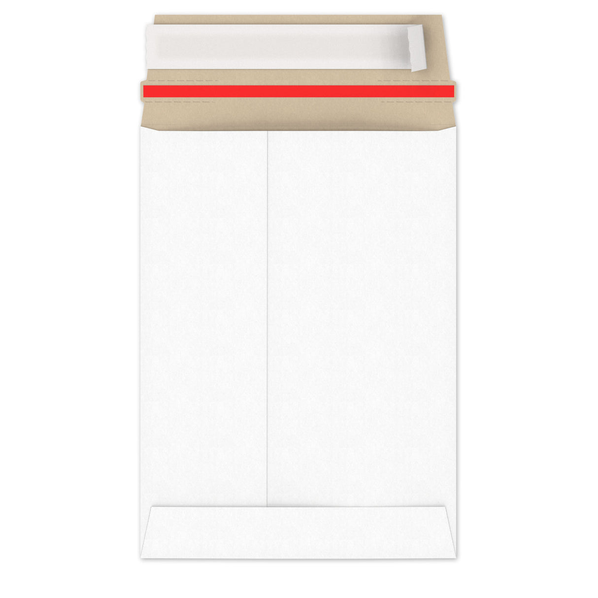 Enveloppes blanches en carton rigide