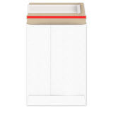 Enveloppes blanches en carton rigide