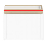 Enveloppes blanches en carton rigide