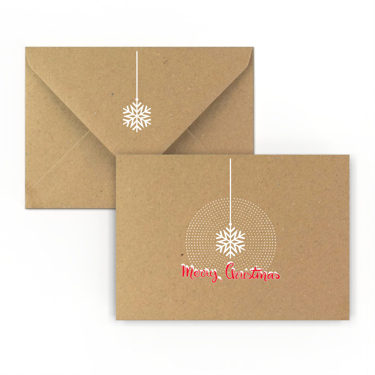 Enveloppe Motif Noël Flocon de neige