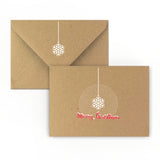 Enveloppe Motif Noël Flocon de neige