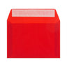 Coloured Translucent Envelopes Red 114 x 162 mm (C6)