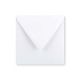 Enveloppe blanche - Rabat Pointu 120x120 mm