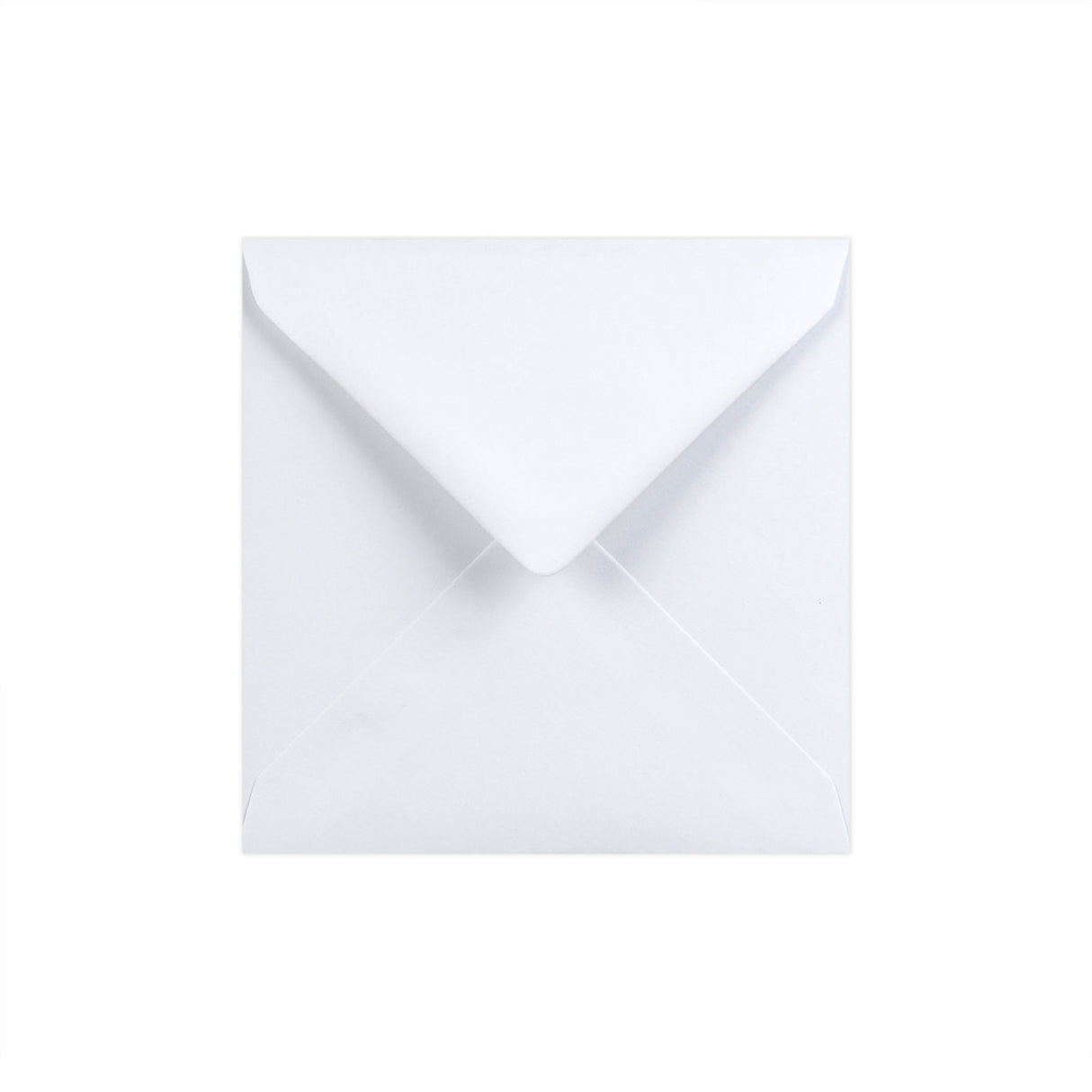Enveloppe blanche - Rabat Pointu 130x130 mm
