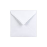 Enveloppe blanche - Rabat Pointu 130x130 mm