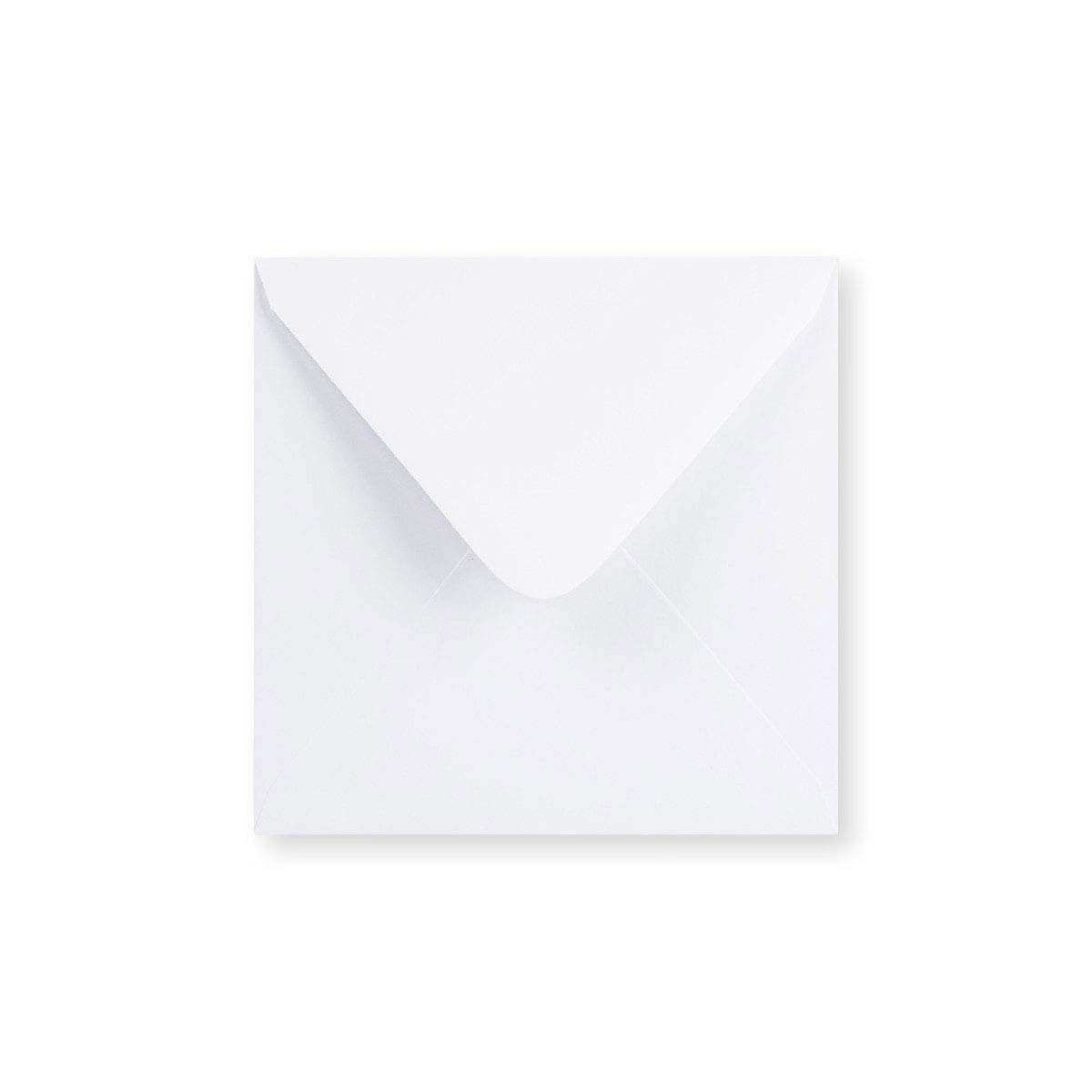 Enveloppe blanche - Rabat Pointu 155x155 mm