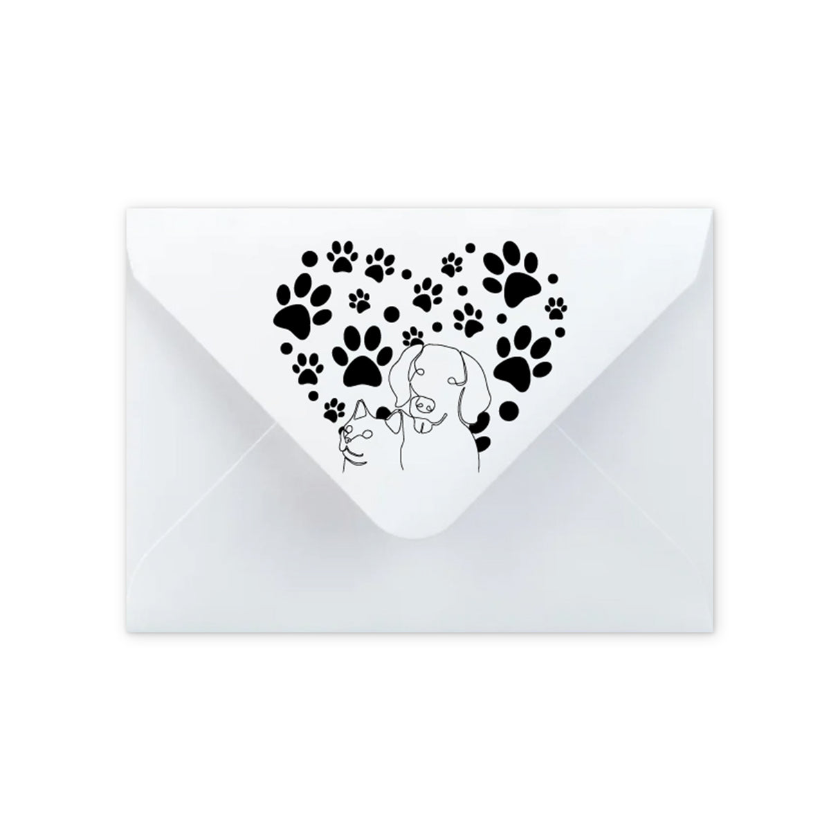 Enveloppe Motif Empreinte de patte