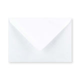 Enveloppe blanche - Rabat Pointu 114x162 mm (C6) 90gr