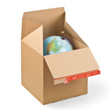 Boîtes en carton avec fermeture autocollante pour les envois
