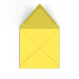 Enveloppe jaune tournesol 155x155 mm