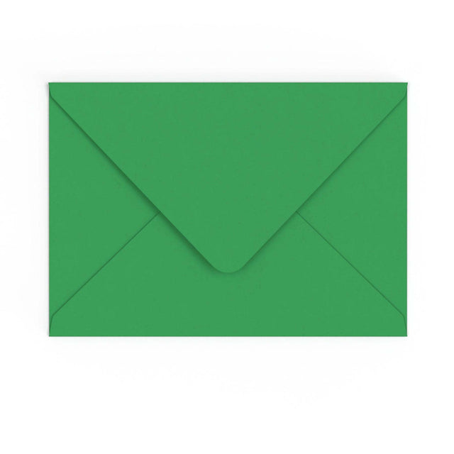 C5 Kelly Green British Made Gummed V-Flap Envelope (162 x 229mm)