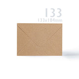 Cartes et enveloppes kraft - lot