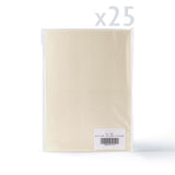 Cartes et enveloppes à texture lin – lot
