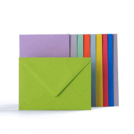 Enveloppes couleurs assorties 100 g/m² lot de 10 couleurs