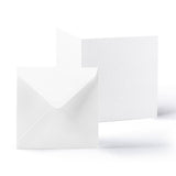 Cartes 300 g/m² et enveloppes blanches 100g/m² à texture lisse – lot