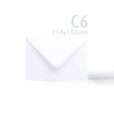 Cartes 300 g/m² et enveloppes blanches 100g/m² à texture lisse – lot