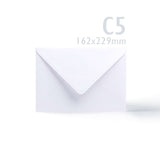 Cartes 300 g/m² et enveloppes blanches 100g/m² à texture lisse – lot
