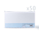 Cartes et enveloppes blanches à bord ondulé – lot