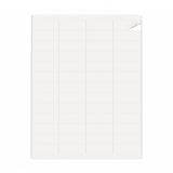 Lots d'étiquettes blanches XS - 100 feuilles