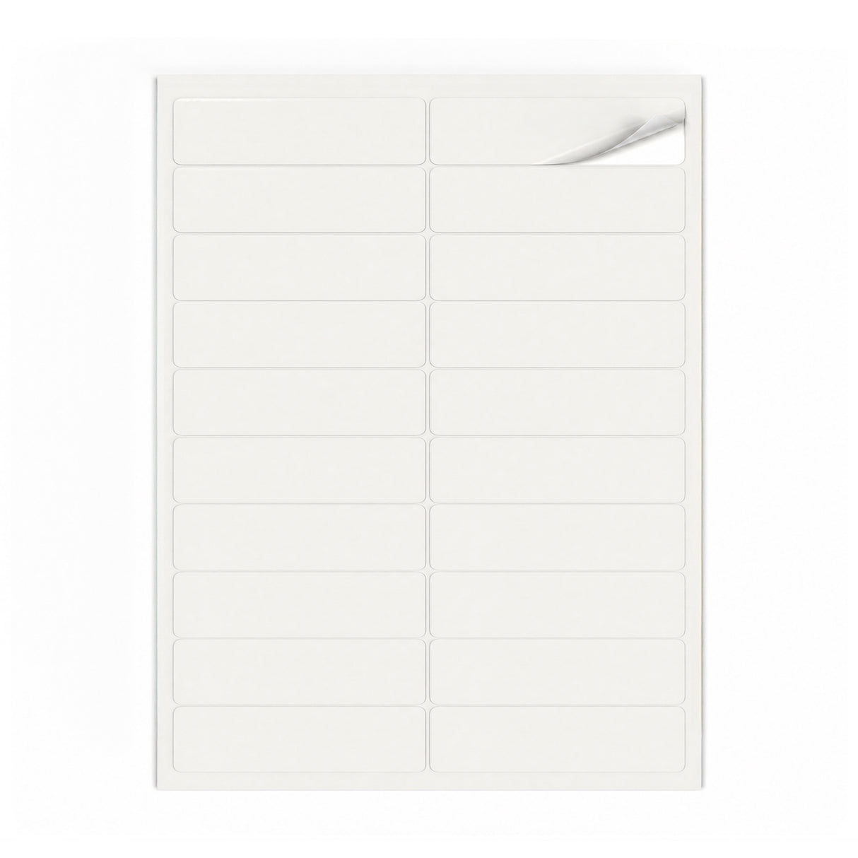 Lots d'étiquettes blanches S - 100 feuilles